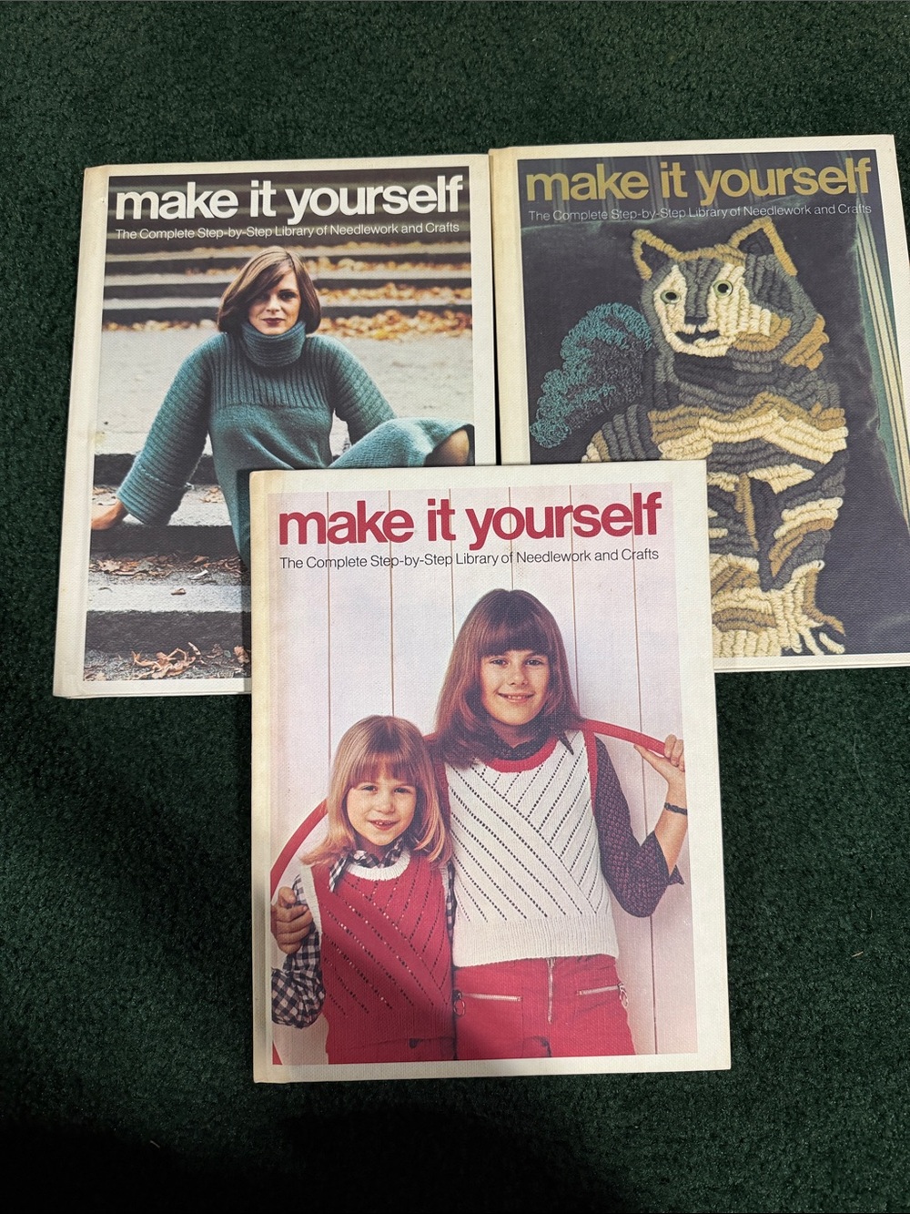 Vintage 1973 Make It Yourself volume 9, 10, & 18 Pattern Books